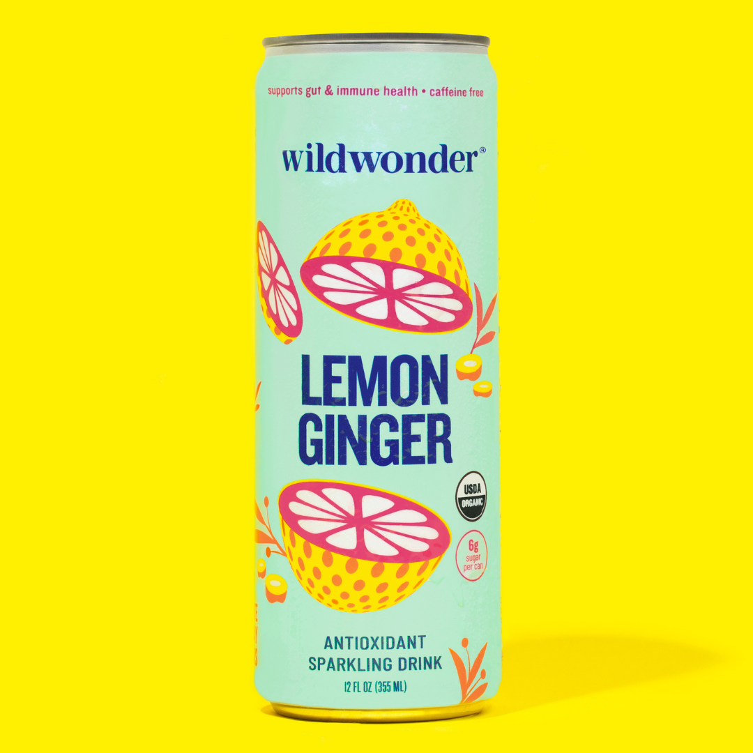 Lemon Ginger Antioxidant Sparkling Drink – wildwonder