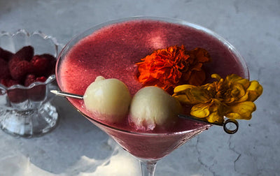 Frozen Raspberry Lychee Martini