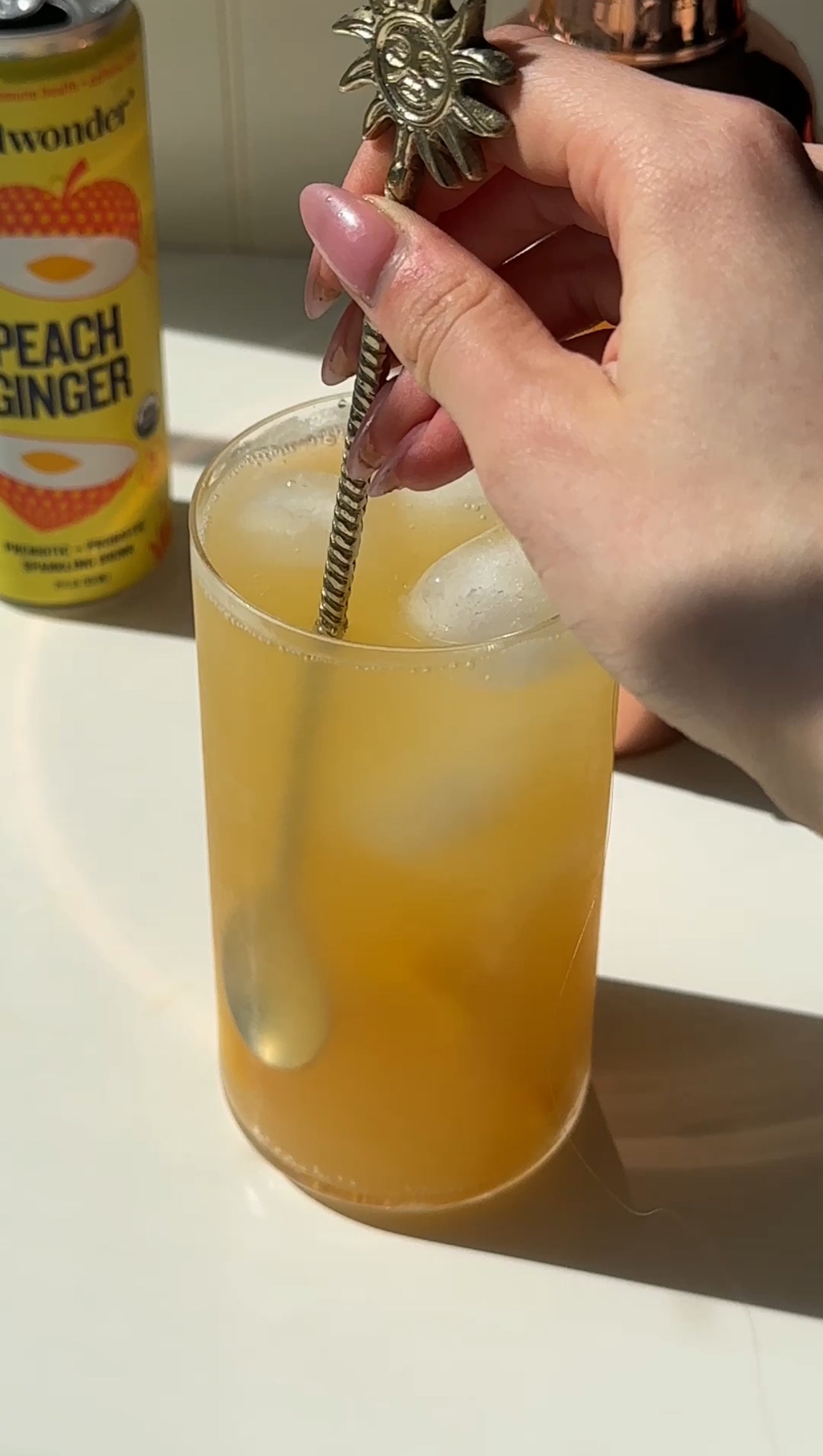 Peach Ginger Iced Tea