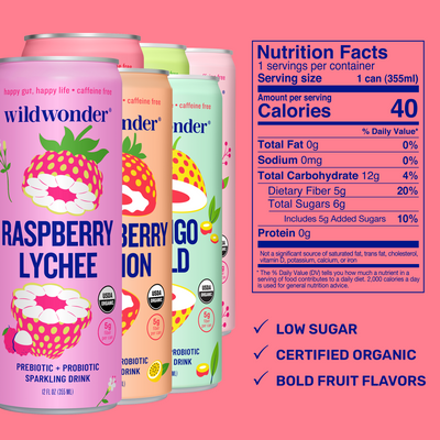 Variety Pack - 6pk Prebiotic and Probiotic Drinks
