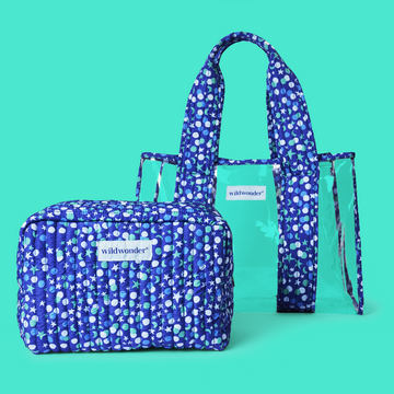 Lucky Moon Bubble Tote & Pouch Set