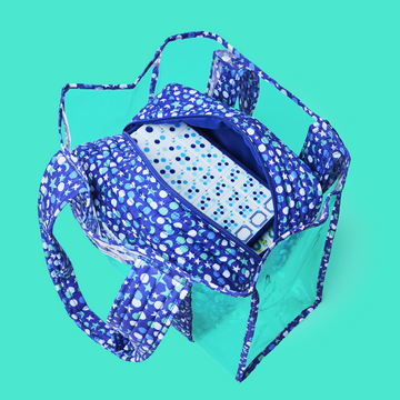 Lucky Moon Bubble Tote & Pouch Set