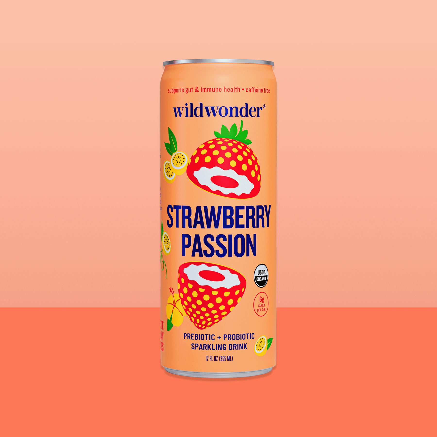 Strawberry Passion Prebiotic Probiotic Sparkling Drink – wildwonder