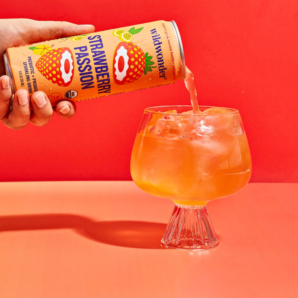 ヴァイスシュヴァルツ プールパーティ・コンテ PR Strawberry Passion Prebiotic Probiotic Sparkling Drink – wildwonder